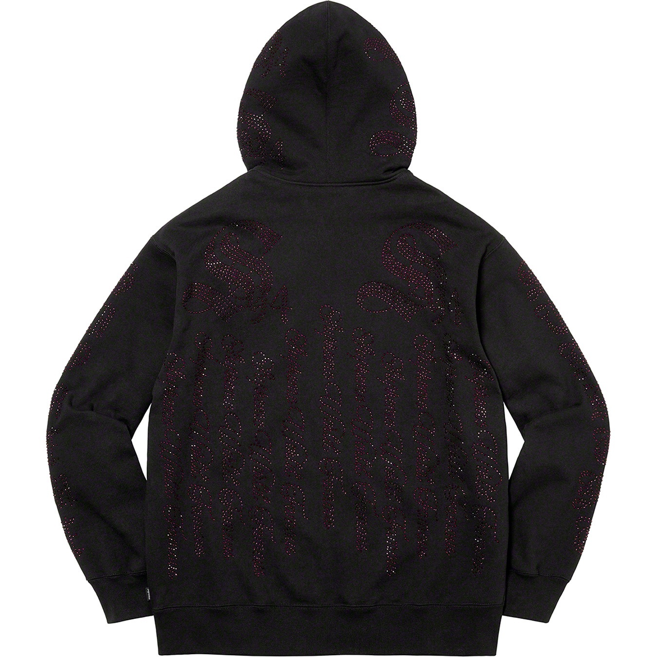 Rhinestone Zip Up Hooded Sweatshirt view 14